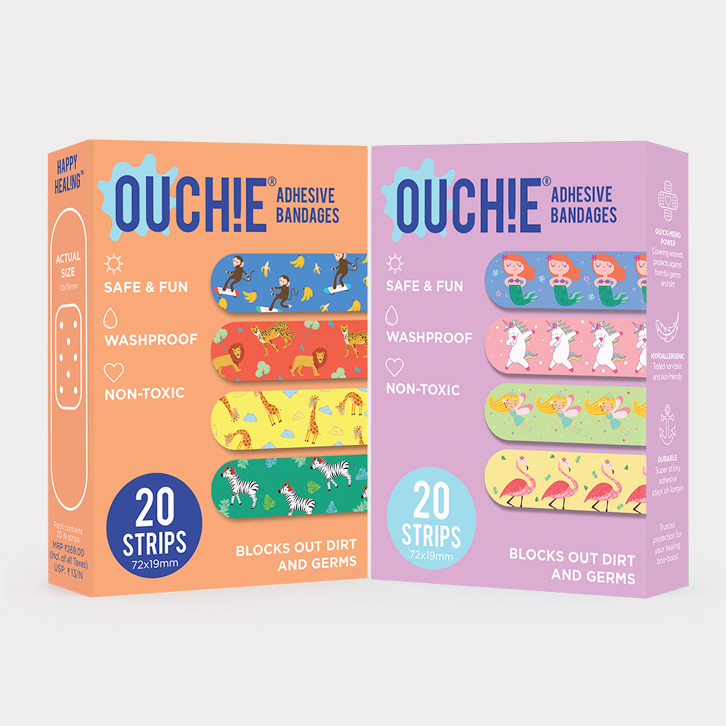 Double Combo: Fantasy Creatures & Jungle Fever (40 Bandages)