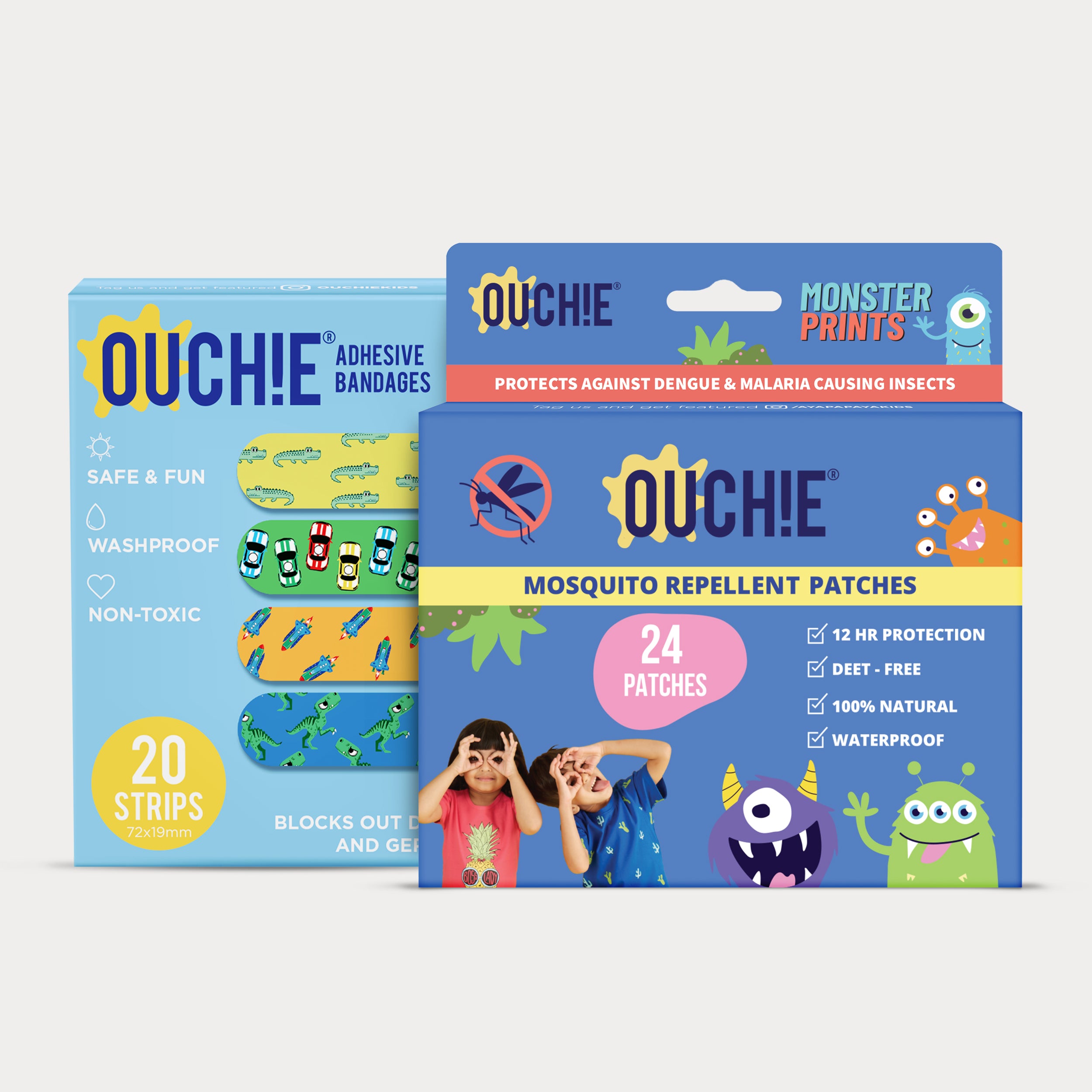 Double Combo: Adventure Awaits (20 Bandages) + Monster Party (24 Patches)