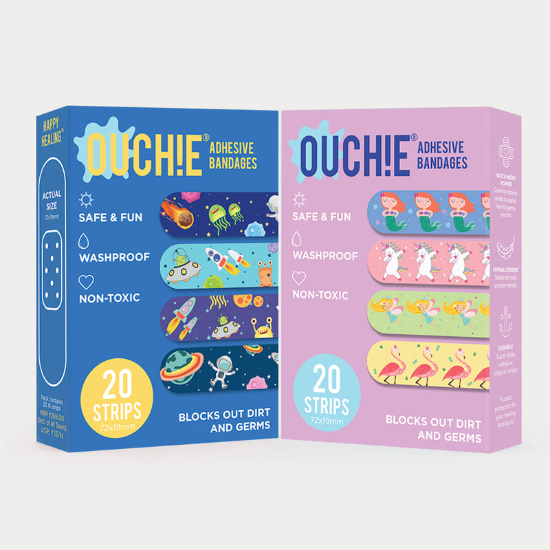 Double Combo: Space Jam & Fantasy Creatures (40 Bandages) – Ouchie