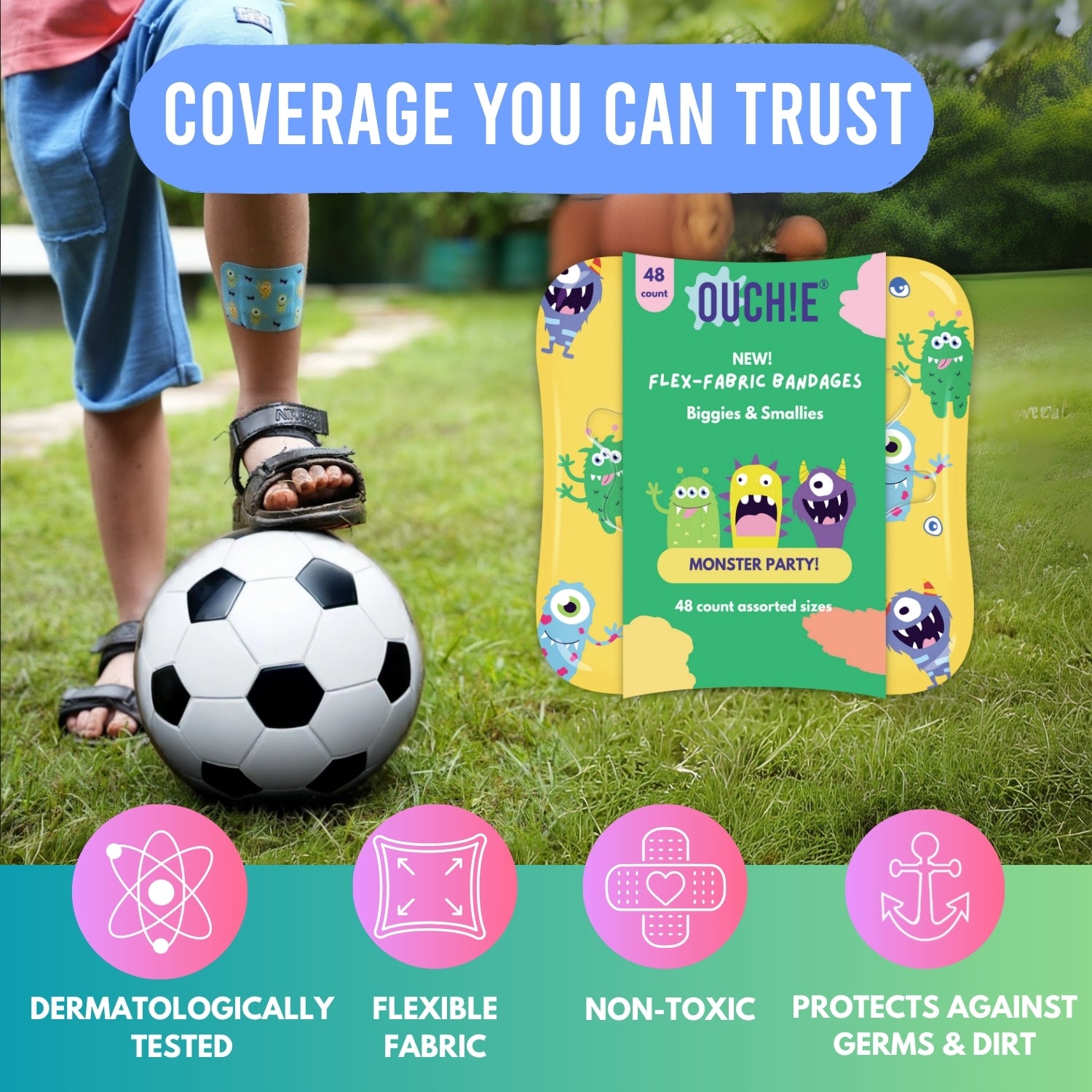 NEW! Monster Party (48 Count), Assorted Sizes