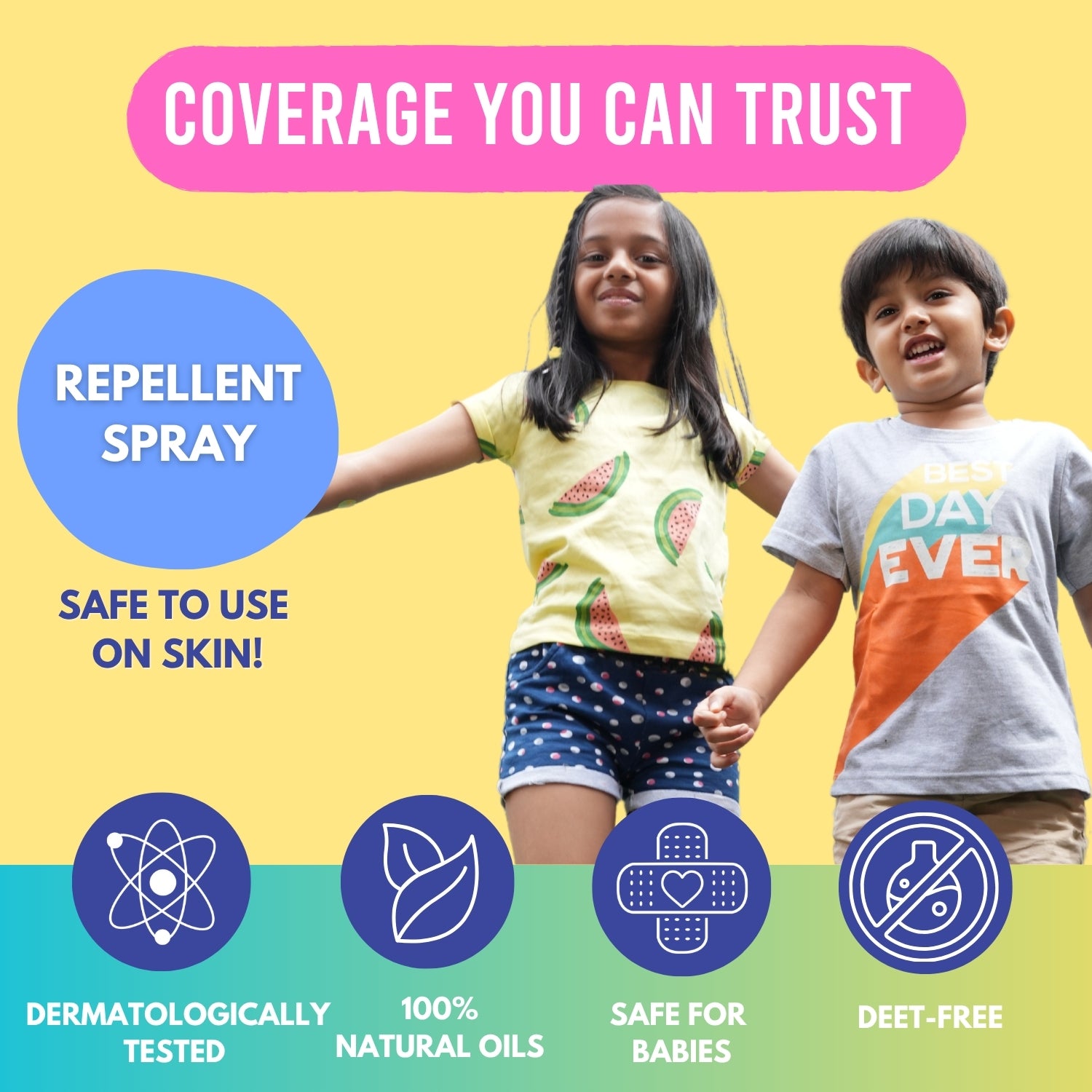 Triple Pack: Monster Party & Fantasy Creature Patches (48 Patches) and Mosquito Repellent Spray (100ml)