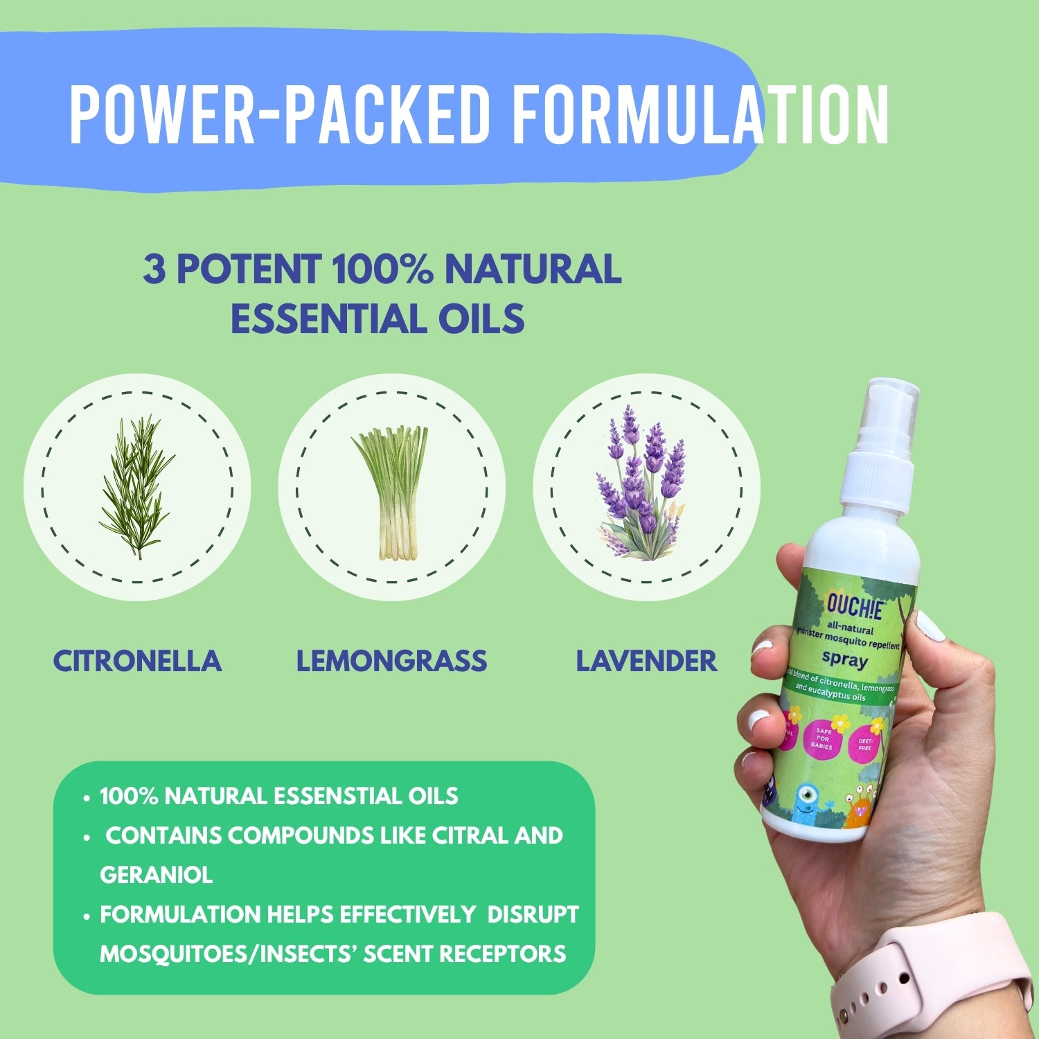 Triple Pack: Monster Party & Fantasy Creature Patches (48 Patches) and Mosquito Repellent Spray (100ml)